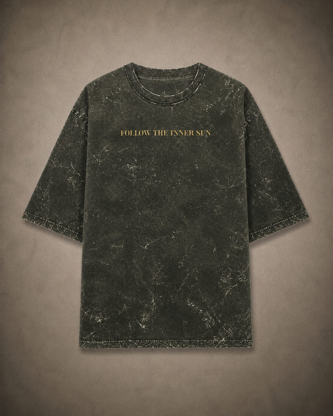 Follow The Inner Sun - Acid Washed Oversized Tee