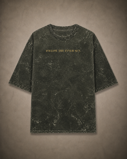 Follow The Inner Sun - Acid Washed Oversized Tee