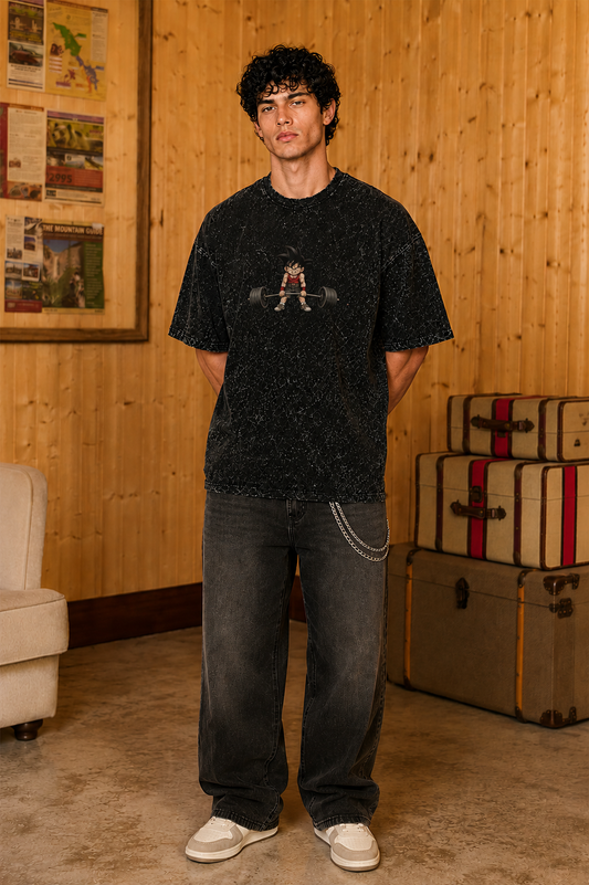 Built Different - Acid Washed Oversized Tee