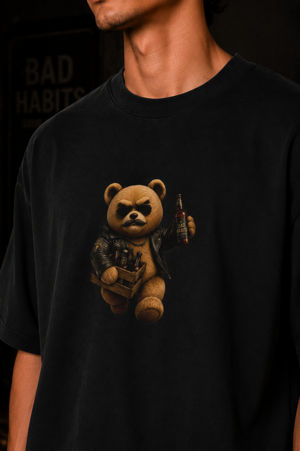 Beer Square in the House Oversized T-Shirt