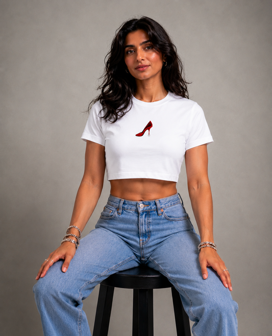 Devil Heels~Women Crop Top T-shirt