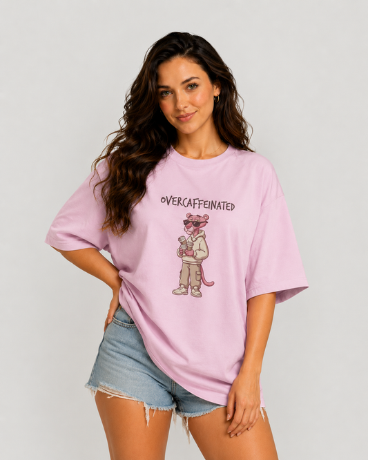 Overcaffeinated Panther - Oversized T-Shirt