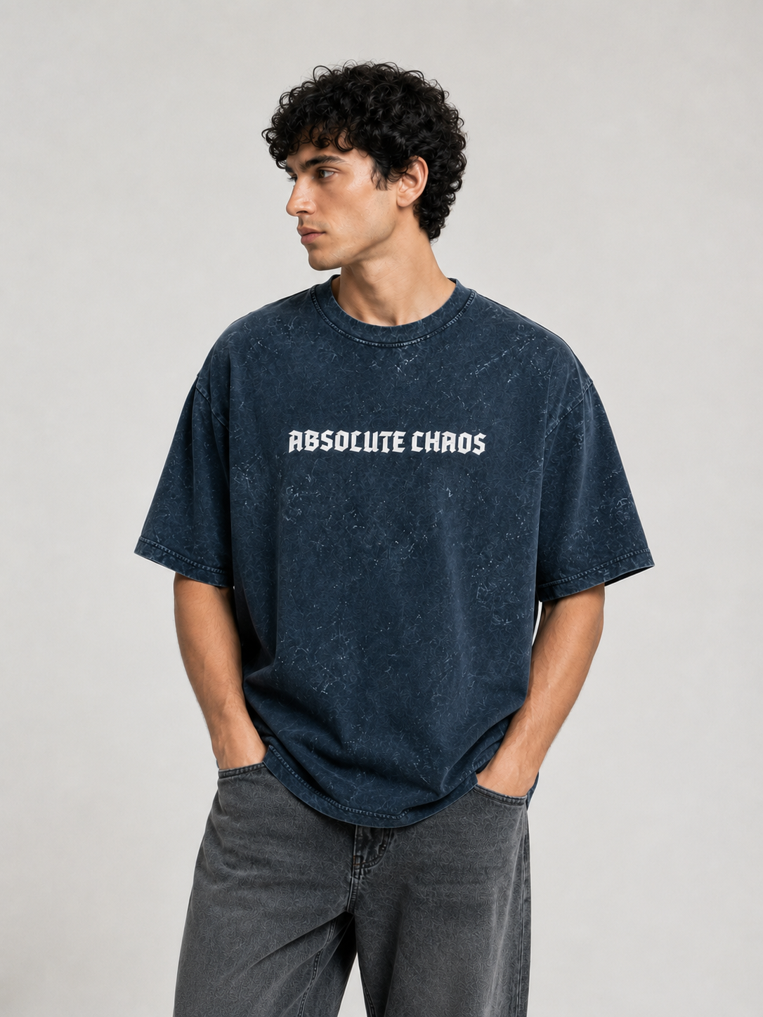 Absolute Chaos - Acid Washed Oversized Tee