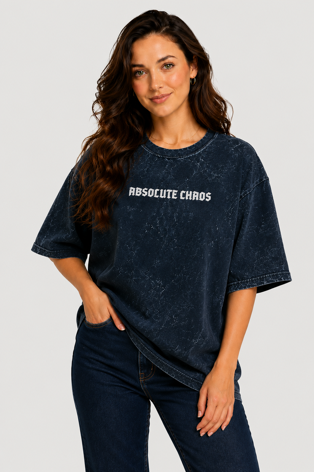 Absolute Chaos - Acid Washed Oversized Tee