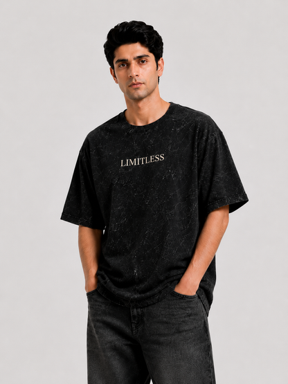 LIMITLESS - Acid Washed Oversized Tee